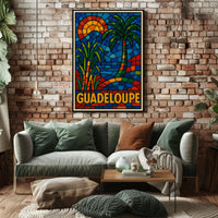 Guadeloupe Mosaic Art Poster