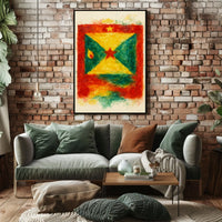 Vibrant Flag Art Poster