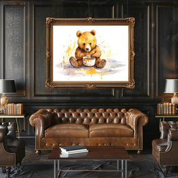 Honey Bear Delight Poster