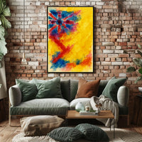 Abstract Union Jack Watercolor Poster