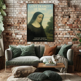 Saint Frances Of Rome Poster