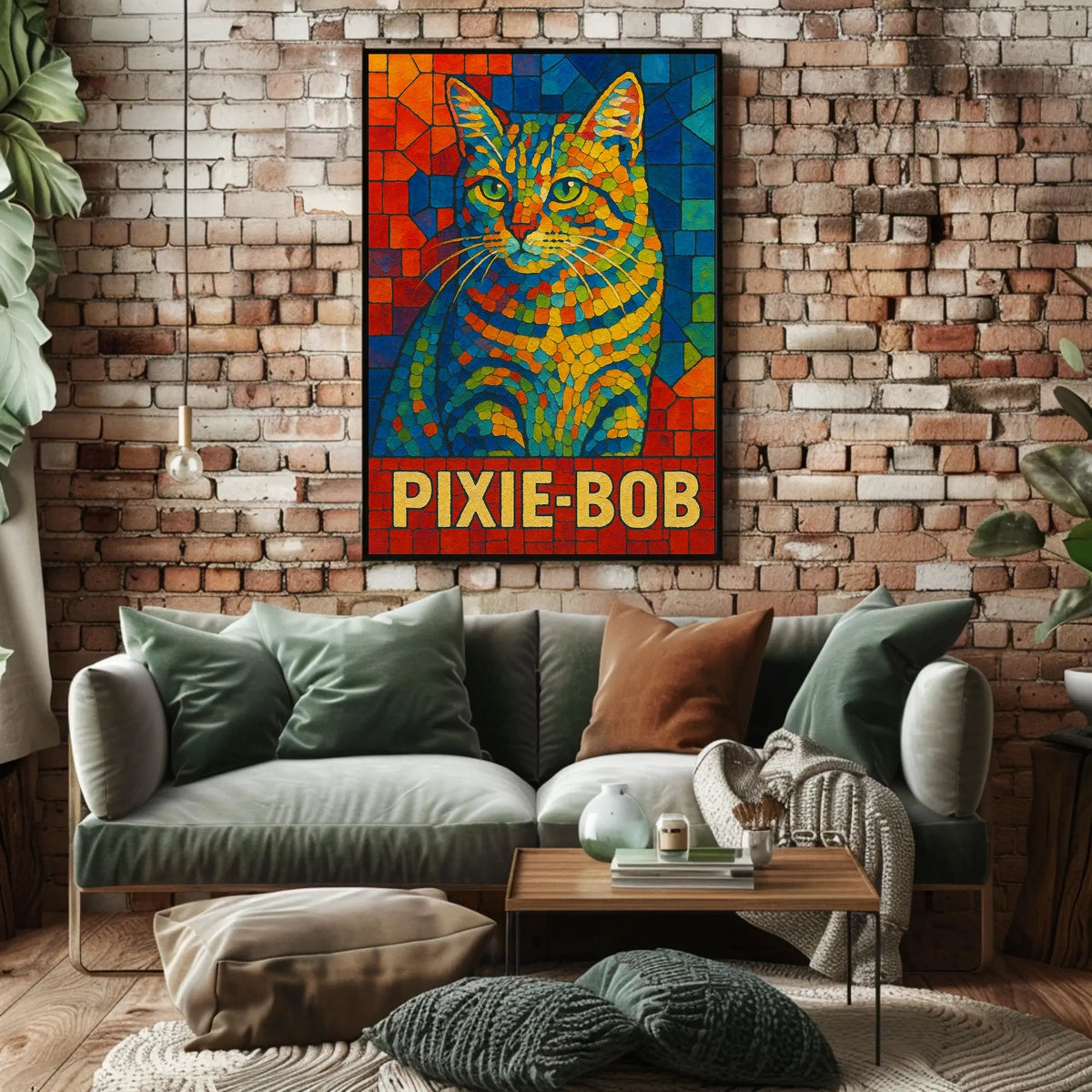 Pixie-Bob Cat Art Poster