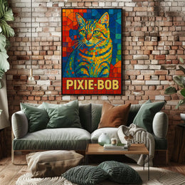 Pixie-Bob Cat Art Poster