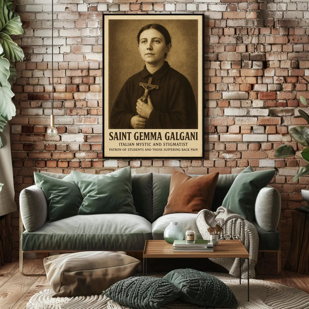 Saint Gemma Galgani Italian Mystic And Poster