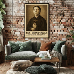 Saint Gemma Galgani Italian Mystic And Poster