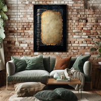 Antique Book Design Art Print Heritage Poster
