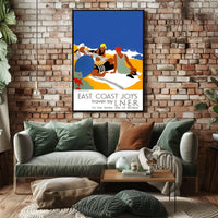 East Coast Joys Sun-Bathing Poster