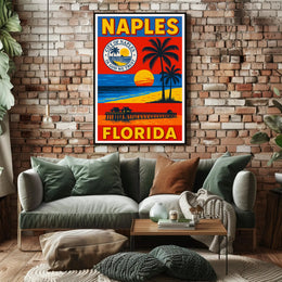 Welcome to Naples, Florida Poster PosterGoat