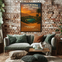 Huacachina Desert Oasis Peru Poster
