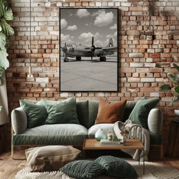 Vintage Bomber Aircraft WWII Poster