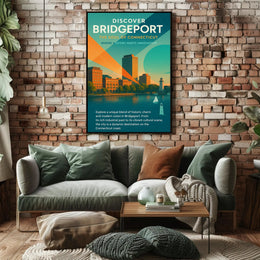 Bridgeport Evolution: Energy and Innovation Urban or Cityscape Poster PosterGoat