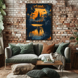 Orlando at Dusk Poster