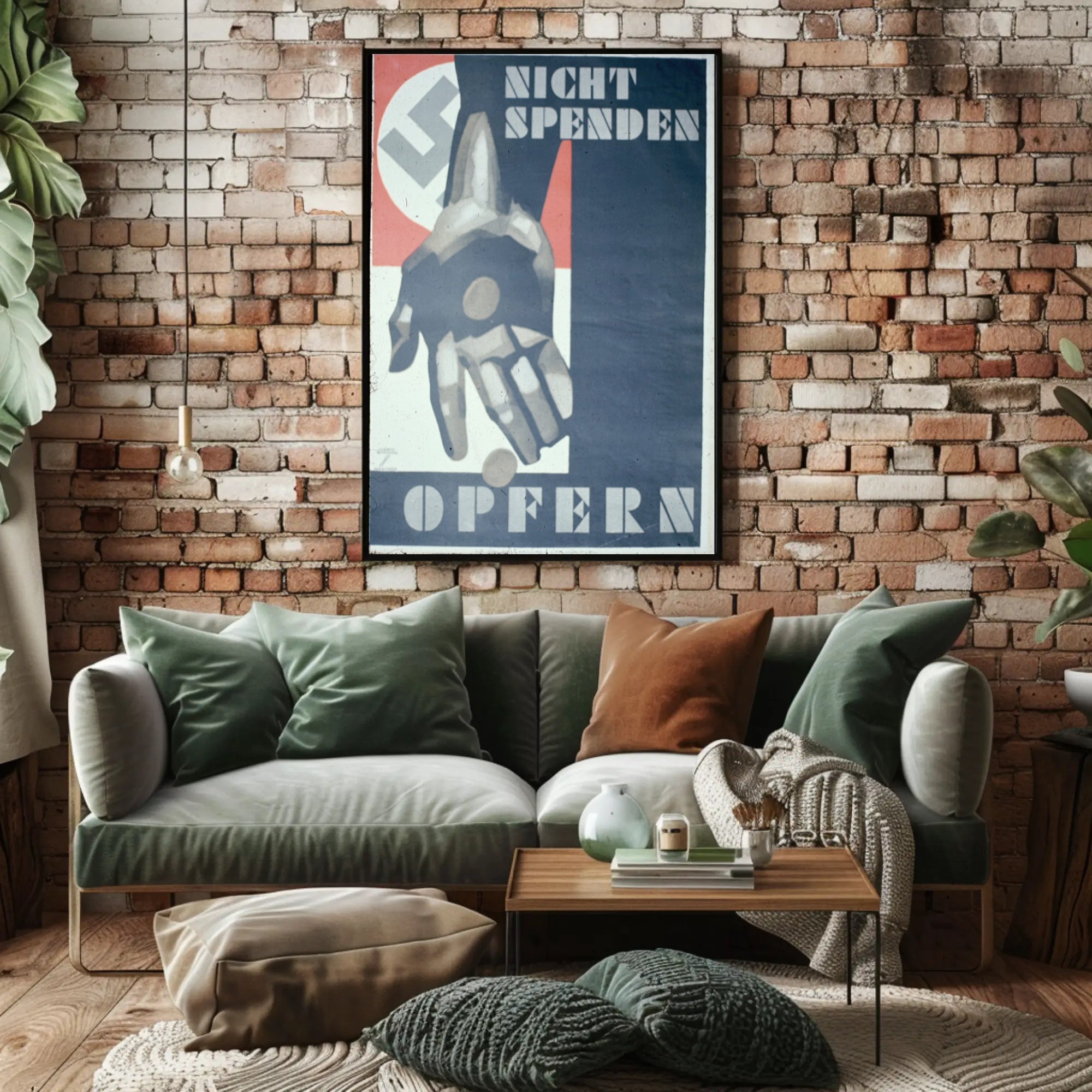 Propaganda Poster with Symbolic Imagery Poster PosterGoat