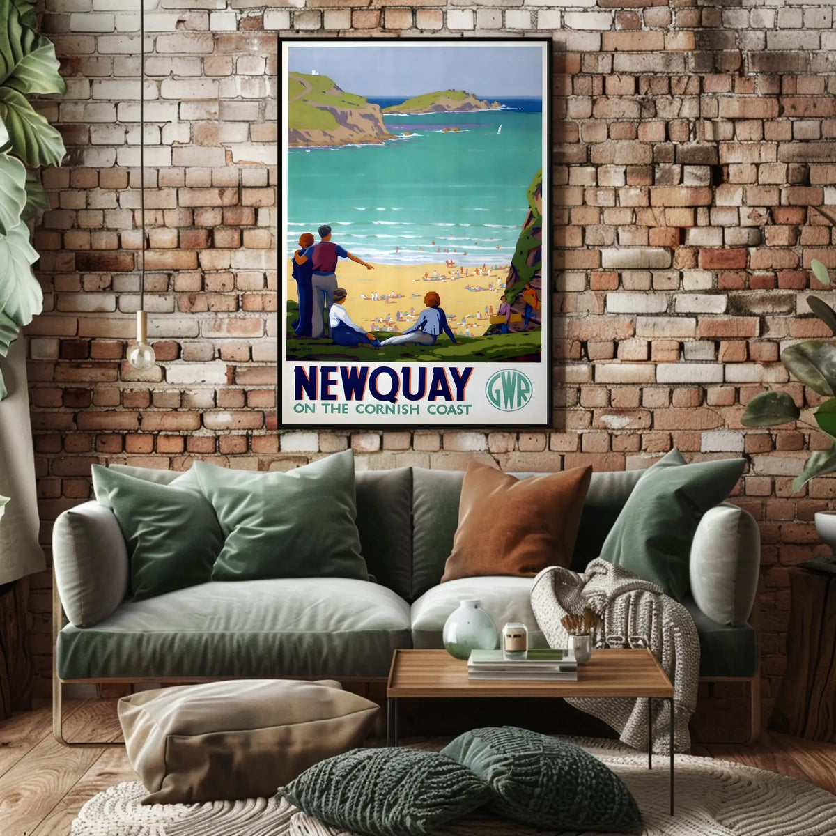 Newquay On The Cornish Coast Poster