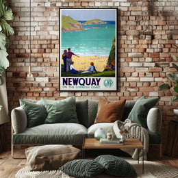 Newquay On The Cornish Coast Poster