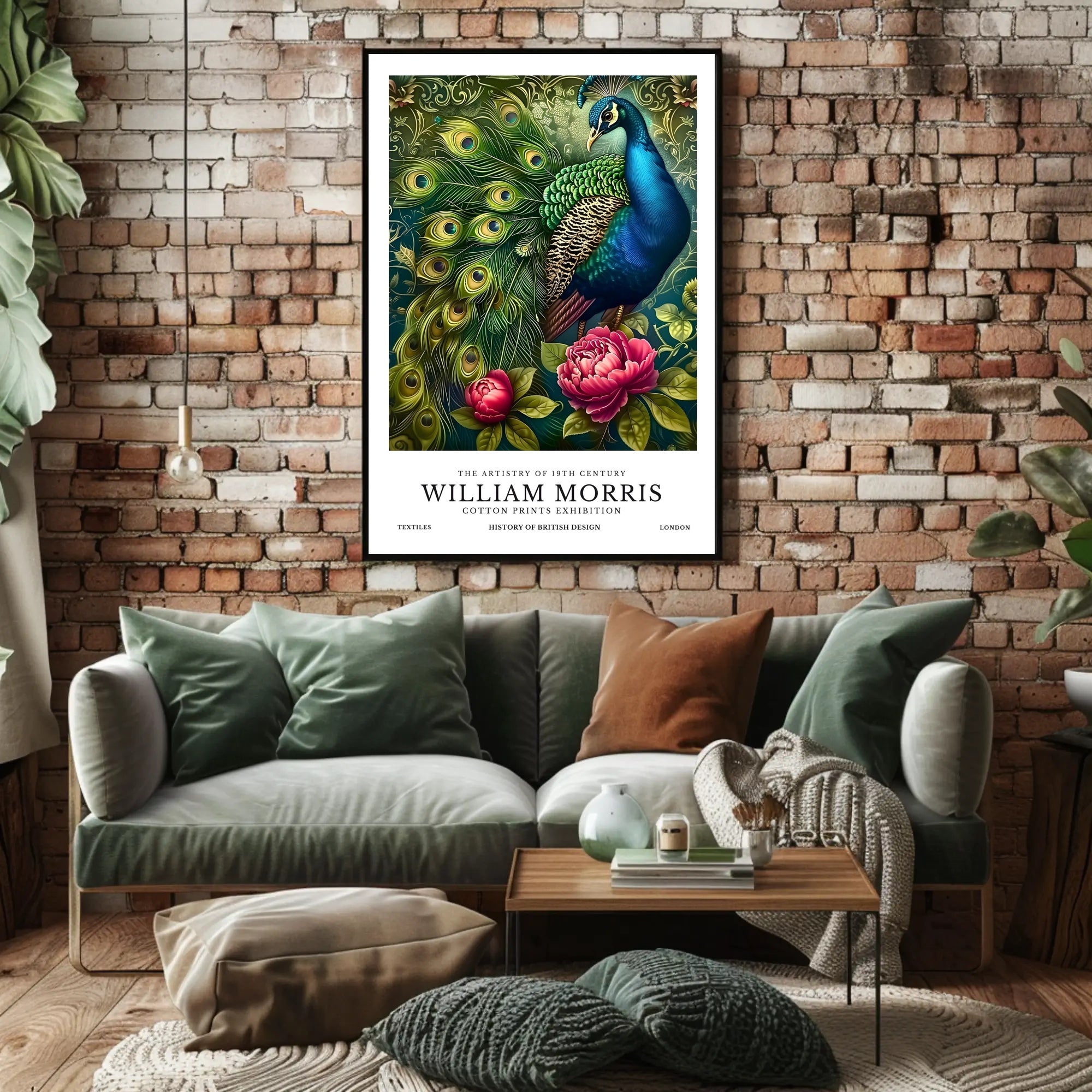 William Morris Textile Artistry Exhibition Cultural or Heritage Poster