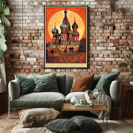 Vibrant Russian Architecture Poster