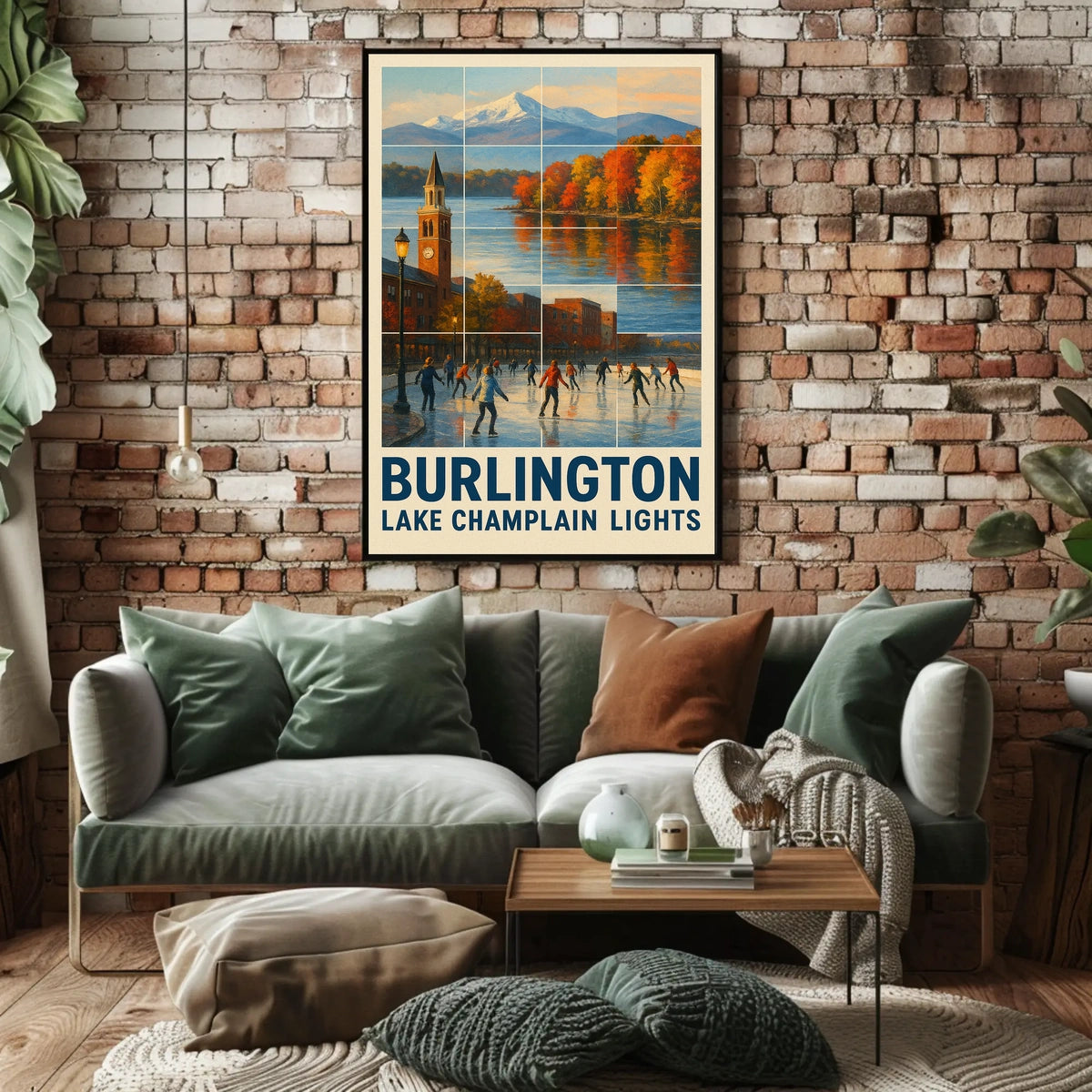Burlington Lake Champlain Lights Poster