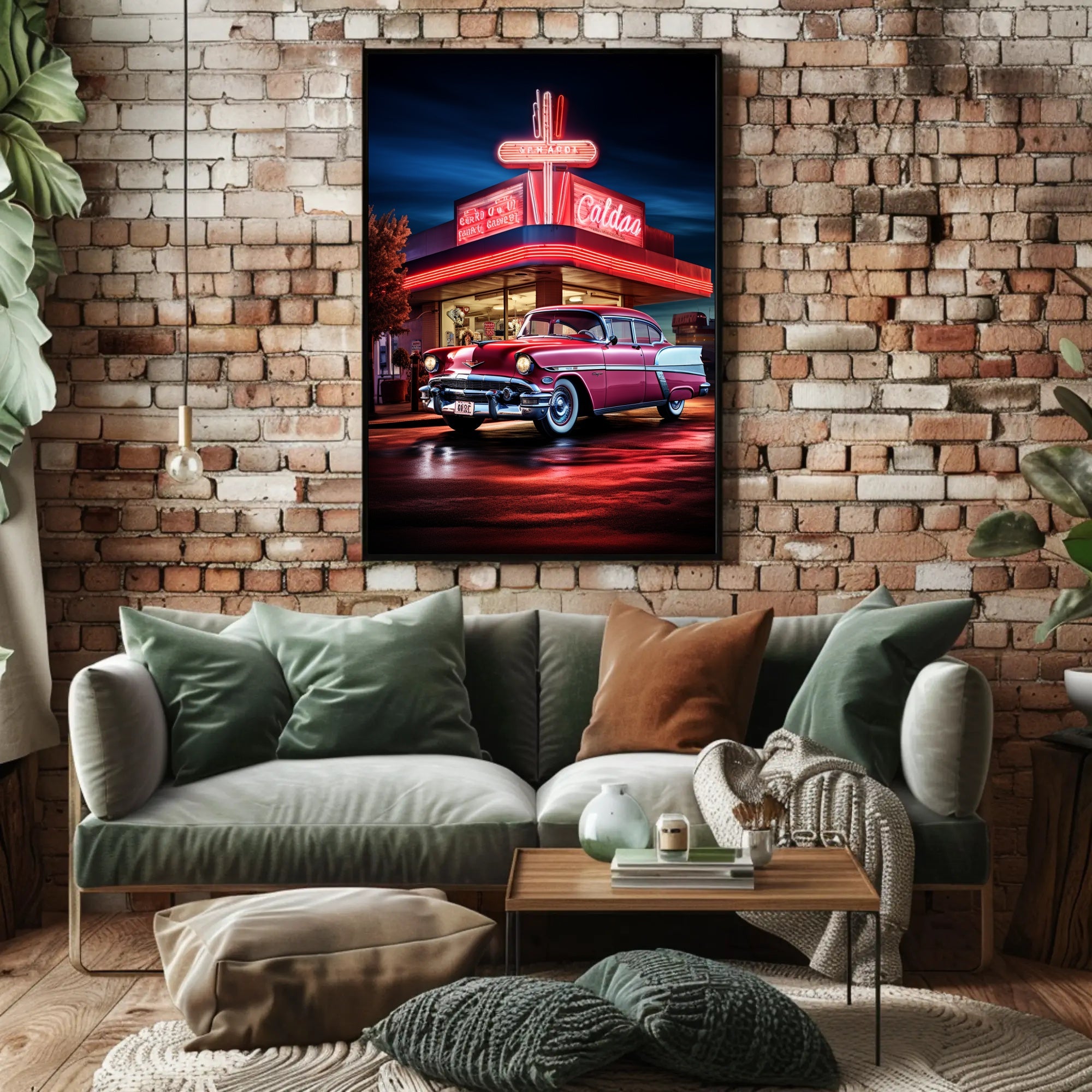 Classic Americana Neon Nights Poster