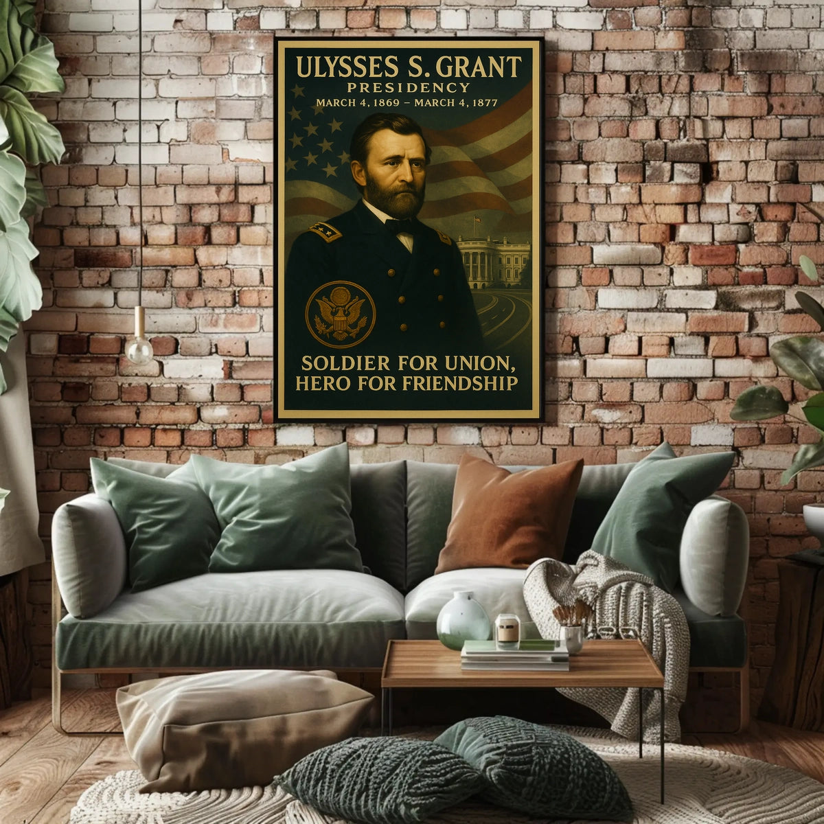 Ulysses S. Grant Presidential Historical Poster