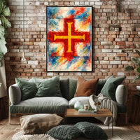 Vibrant Cross Poster