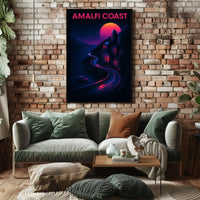 Amalfi Coast Sunset Poster