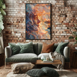 Mystical Wizard in Enchanted Library Poster PosterGoat