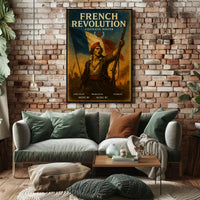 French Revolution Heroic Vintage Art Political or Propaganda Poster