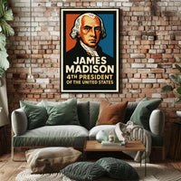 James Madison 4th President Poster