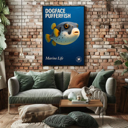Dogface Pufferfish Poster PosterGoat