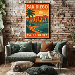 San Diego Travel Poster