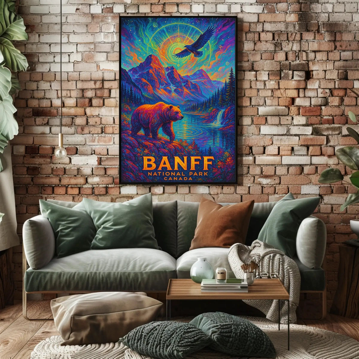 Banff Wilderness Dreamscape: Surreal Nature Art Poster