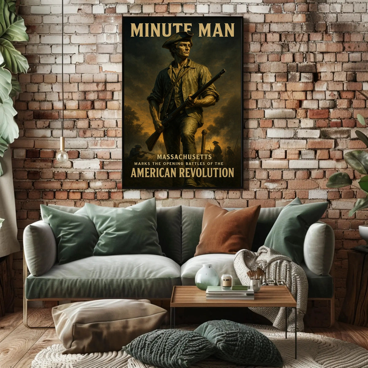 Minute Man American Revolution Poster