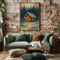 Cozy Winter Cabin Poster