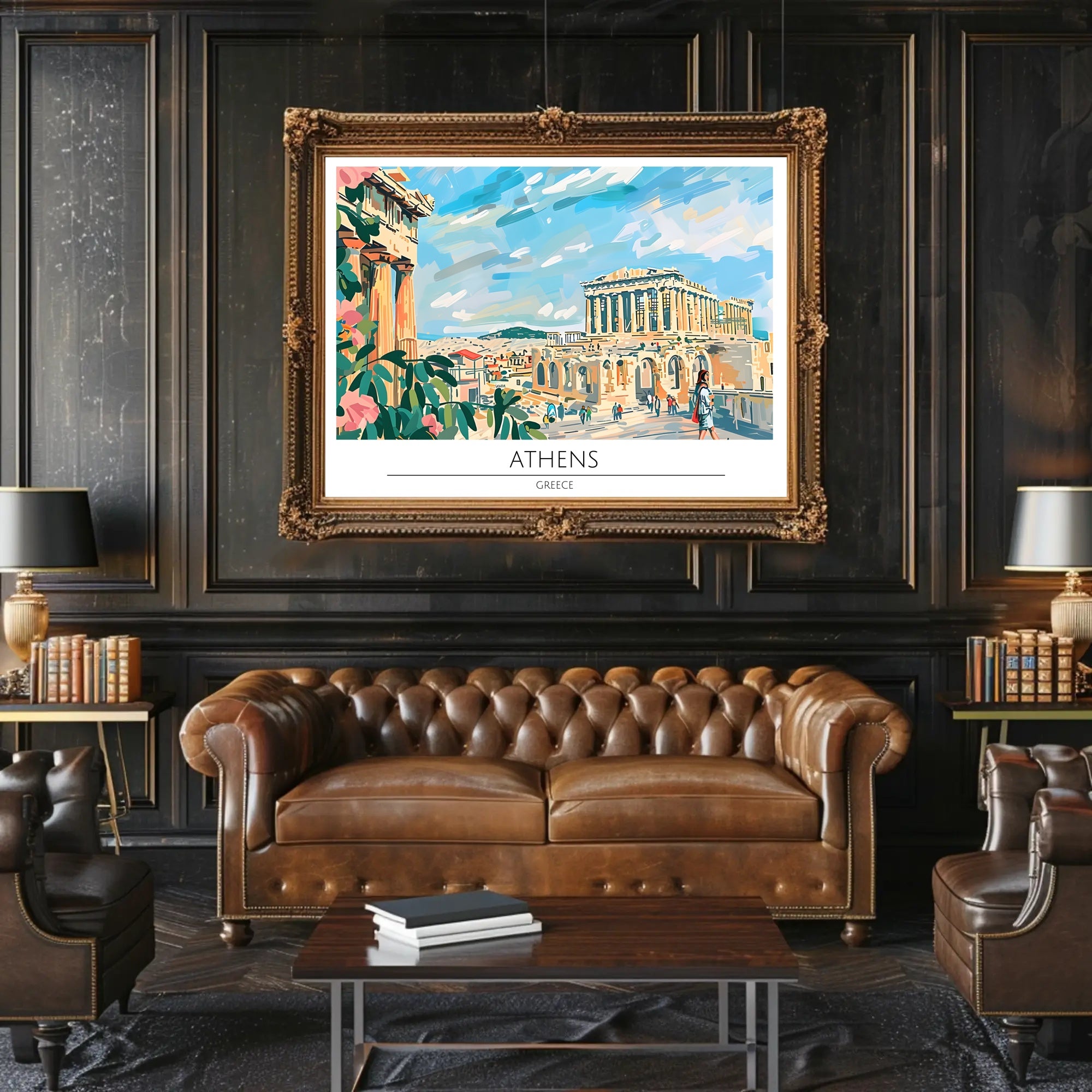 Athens Travel Poster
