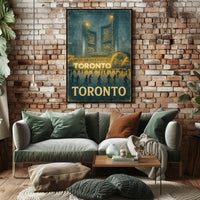 Toronto Winter Scene Poster