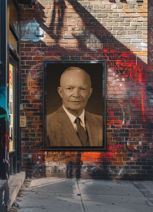 Dwight Eisenhower 34th President Sepia Photo