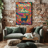 OregonS Vibrant Wilderness Poster