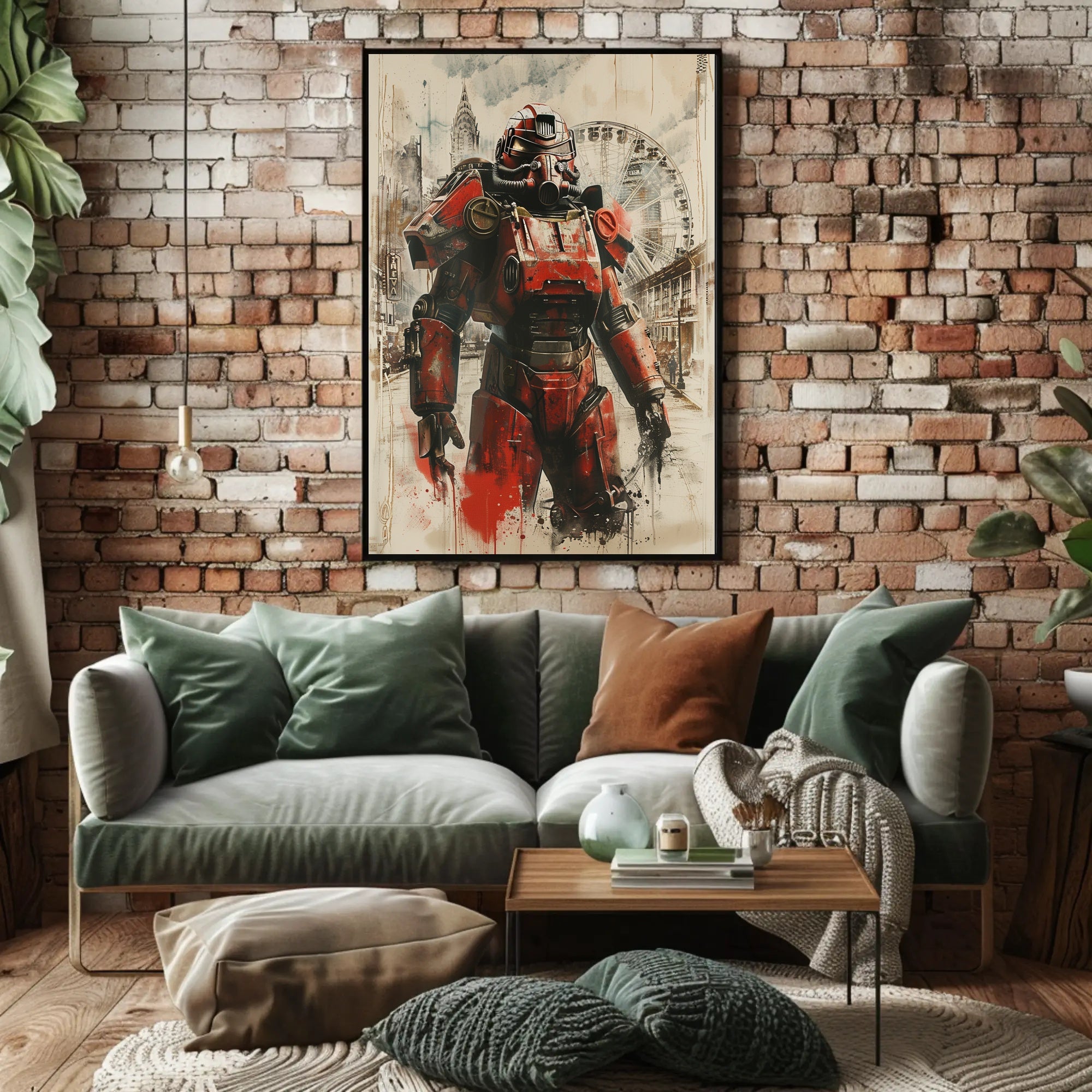 Urban Mech Warrior Poster PosterGoat