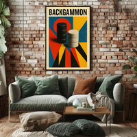 Backgammon Art Poster