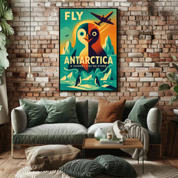 Antarctic Adventure Vintage Travel Art Poster PosterGoat