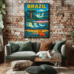 Wonders Of Brazil Poster