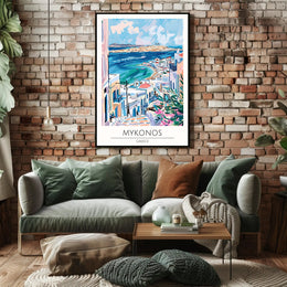 Mykonos Scenic View Poster PosterGoat