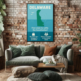 Delaware Shoppers Paradise Wall Art Print PosterGoat