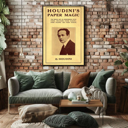 Houdini's Paper Magic: Vintage Cultural or Heritage Poster