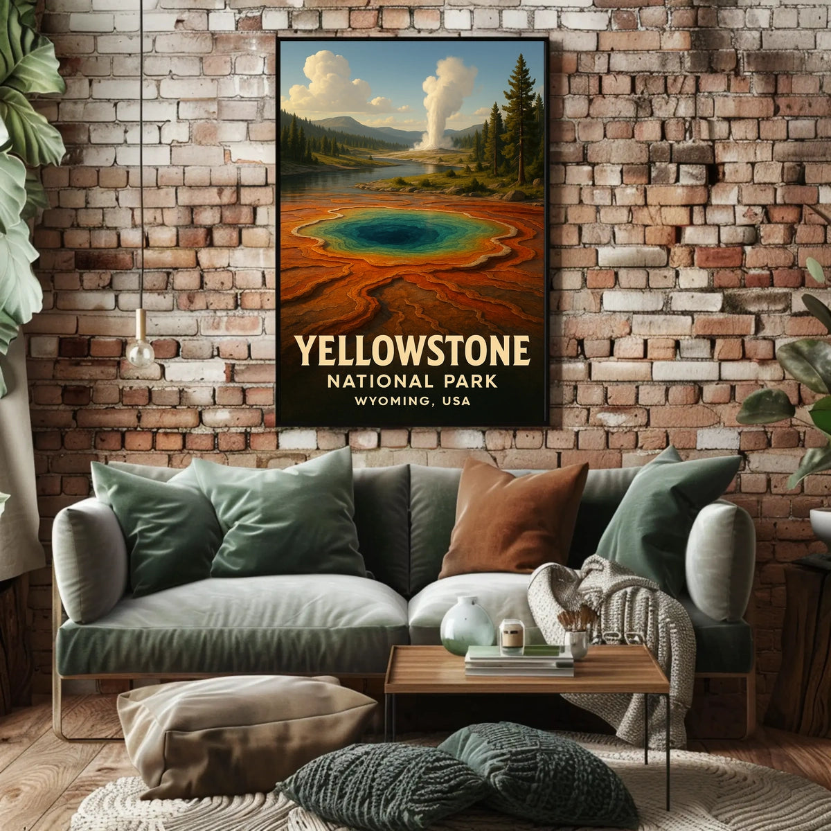 Yellowstone National Park Iconic Scenic Wilderness Inspired Nature Lovers Dream Poster