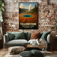 Yellowstone National Park Iconic Scenic Wilderness Inspired Nature Lovers Dream Poster