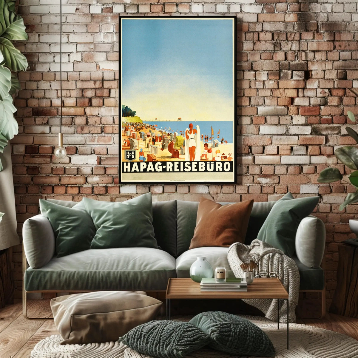 Hapag-Reisebüro Beach Scene Poster