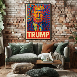 Donald Trump Vibrant Mosaic Legacy Poster