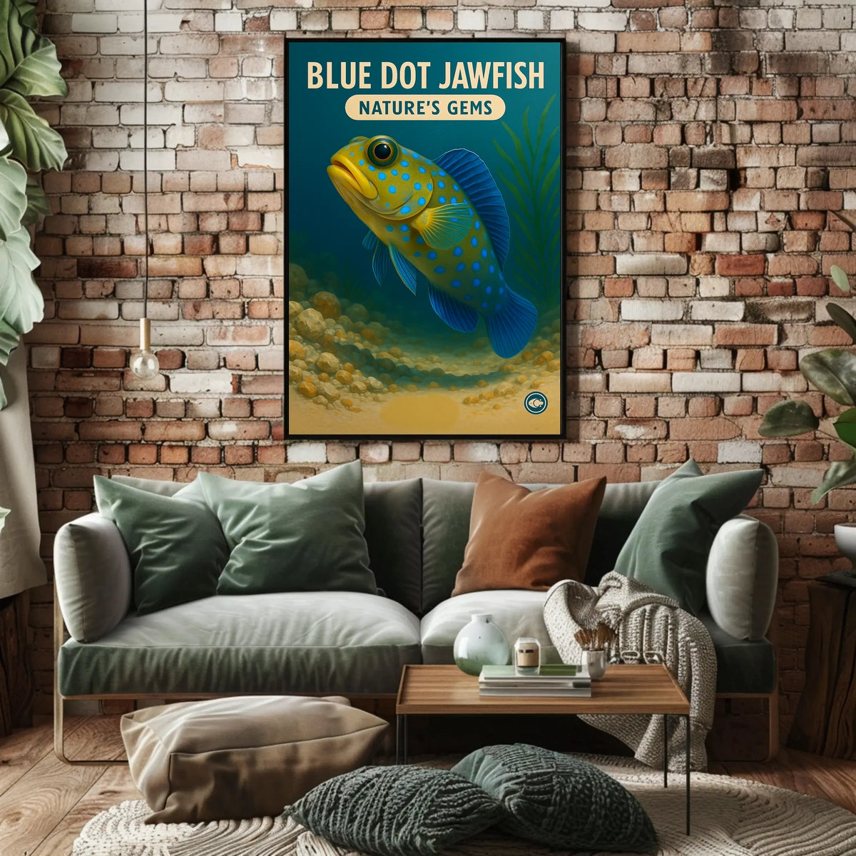 Blue Dot Jawfish NatureS Gems Poster
